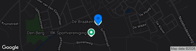 Map showing Sportpark De Braaken