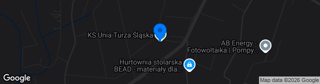 Map showing Stadion LKS Unia Turza Śląska