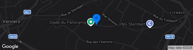 Map showing Stade Communale de Bielmont
