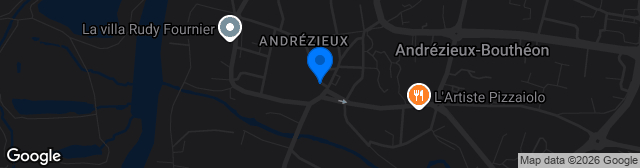Map showing L'Envol Stadium