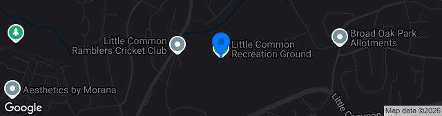 Map showing Little Common Recreation Ground