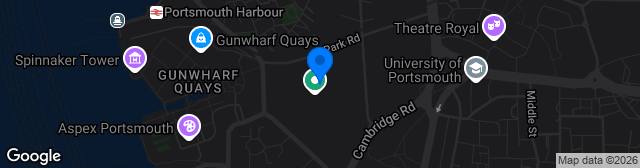 Map showing HMS Temeraire Sports Ground