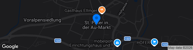 Map showing Sportplatz St. Peter/Au