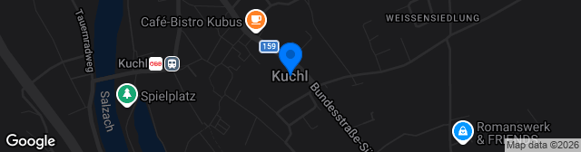 Map showing Kuchl - Andreas Wimmer Arena