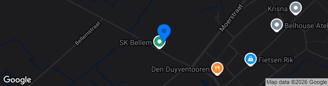 Map showing Gemeentelijk Sportterrein, Bellem