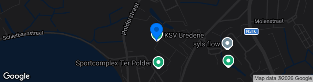 Map showing Terrein KSV Bredene