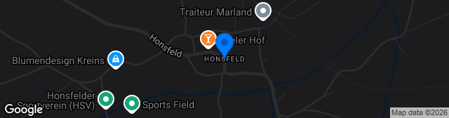 Map showing Honsfeld SV Stadium