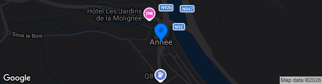 Map showing Complex Sportive Anhée