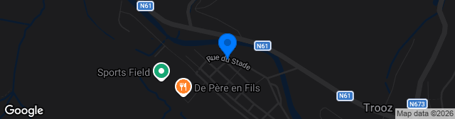 Map showing Stade Communal