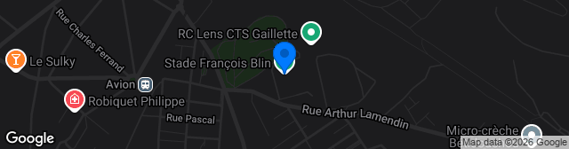 Map showing Stade François Blin