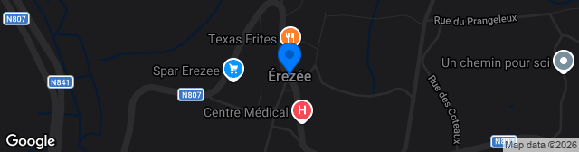 Map showing Terrain Érezée