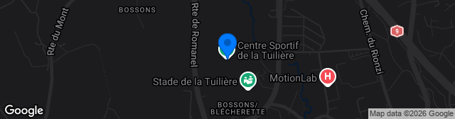 Map showing Centre sportif de la Tuilière