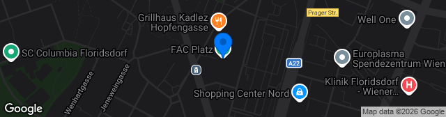 Map showing FAC-Platz
