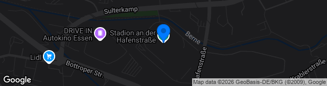 Map showing Stadion an der Hafenstraße