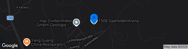 Map showing 1508 SaalfeldenArena