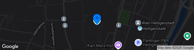Map showing Naturarena Hohe Warte