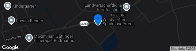 Map showing Waldviertler Sparkasse Arena