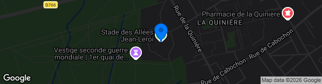 Map showing Stade des Allées Jean Leroi