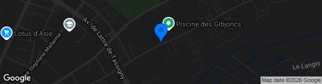 Map showing Stade Yves du Manoir