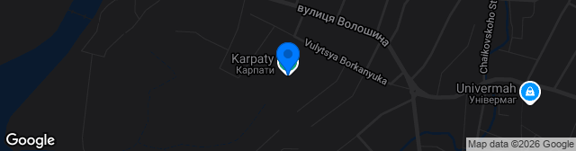 Map showing Stadion Karpaty