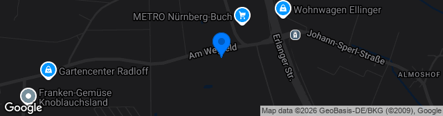 Map showing Sportanlage Nürnberg Am Wegfeld Platz 1