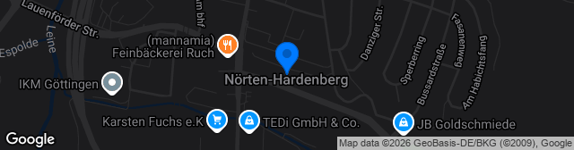 Map showing A-Platz Nörten-Hardenberg
