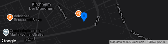 Map showing Sportanlage Kirchheim Platz 1