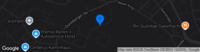 Map showing Kunstrasenplatz Düneberg