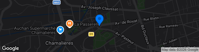 Map showing Complexe Sportif Claude Wolff