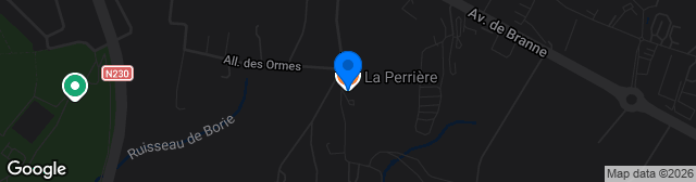 Map showing Stade de la Perrière