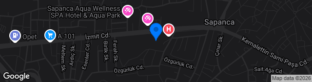 Map showing Sapanca Atatürk Stadı