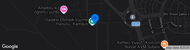 Map showing Selçuk Üniversitesi 15 Temmuz Stadı