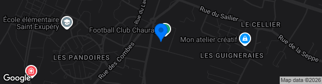 Map showing Stade Municipal