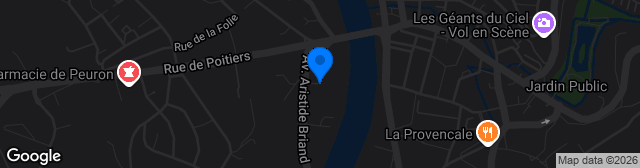Map showing Stade Gilbert Arnault