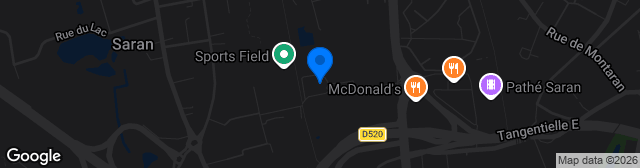 Map showing Stade Jacques-Mazzuca