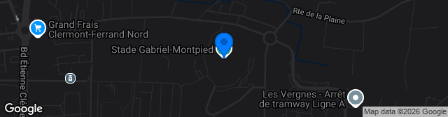 Map showing Stade Gabriel Montpied (annexe 2)