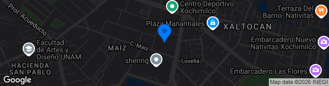 Map showing Estadio Valentín González