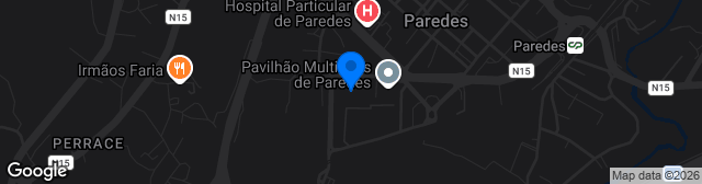 Map showing Estádio Municipal das Laranjeiras