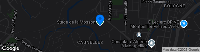 Map showing Stade de la Mosson-Mondial 98