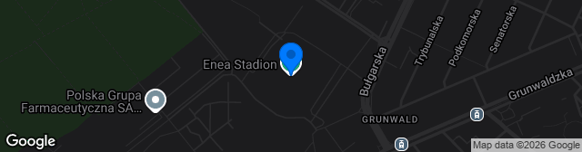 Map showing Enea Stadion
