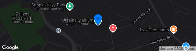 Map showing Stadion Ukraina
