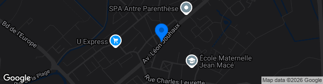 Map showing Stade Municipal des Huttes Gravelines