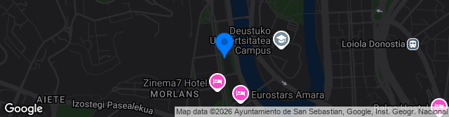 Map showing Campo de Rezola