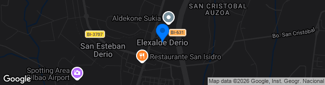 Map showing Campo de Fútbol Ibaiondo