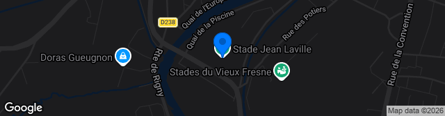 Map showing Stade Jean Laville