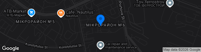 Map showing Stadion Yunist
