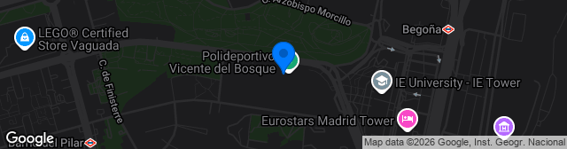 Map showing Centro Deportivo Municipal Vicente del Bosque