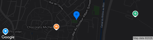 Map showing Stade Albert Schweitzer