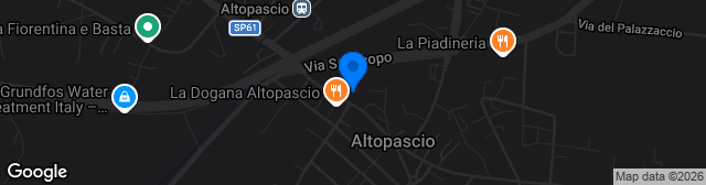 Map showing Stadio Comunale Altopascio