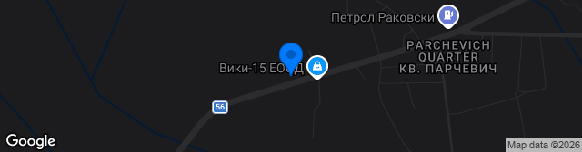 Map showing Stadion Peter Parchevich